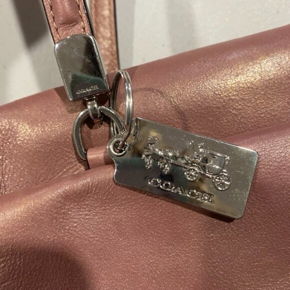 Coach Madison Madeline Satchel, Rose Gold Leather, EUC - Picture 5 of 12